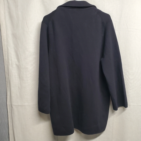 Quince Black Open Front Sweater Blazer - Picture 2 of 7